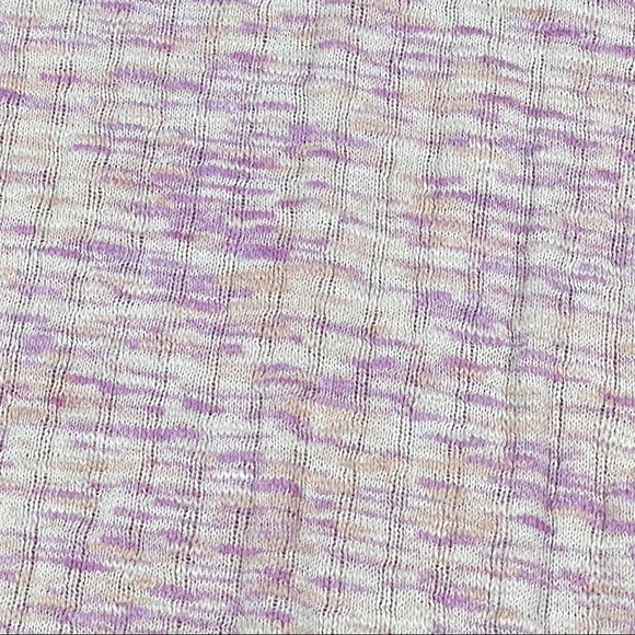 Free People We The Free size large purple orange & off white sweater thumbholes - Picture 10 of 16